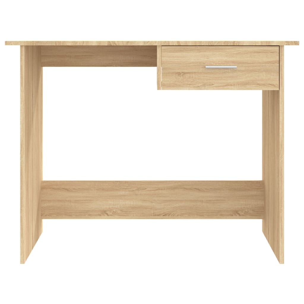 skrivebord 100x50x76 cm konstrueret træ sonoma-eg