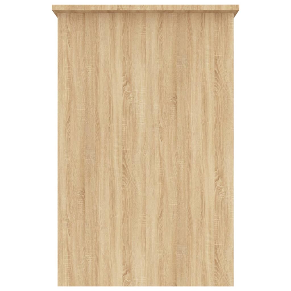 skrivebord 100x50x76 cm konstrueret træ sonoma-eg