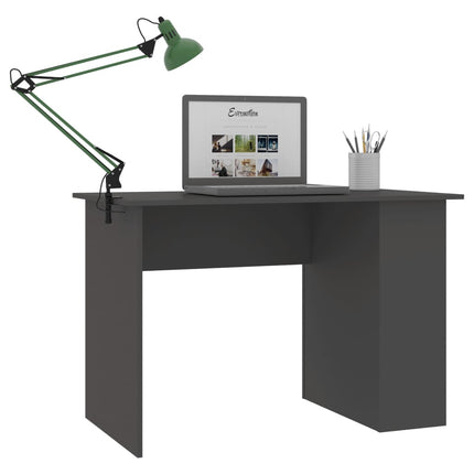 skrivebord 110x60x73 cm konstrueret træ grå