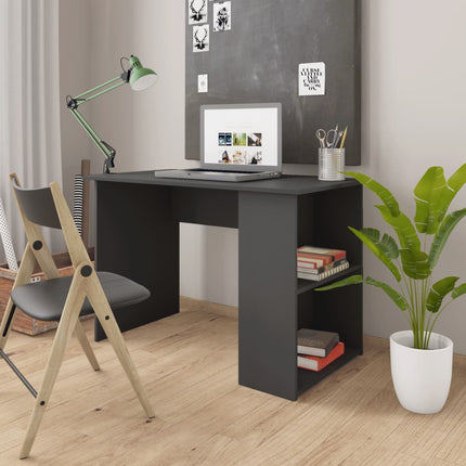 skrivebord 110x60x73 cm konstrueret træ grå
