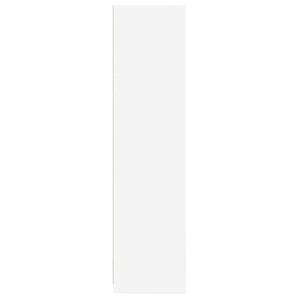 klædeskab 100x50x200 cm konstrueret træ hvid