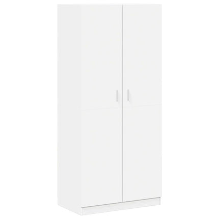 klædeskab 90x52x200 cm konstrueret træ hvid