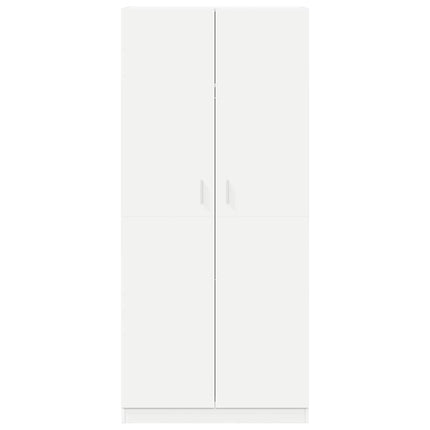 klædeskab 90x52x200 cm konstrueret træ hvid