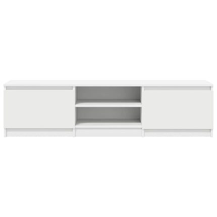 tv-bord 140x40x35,5 cm konstrueret træ hvid