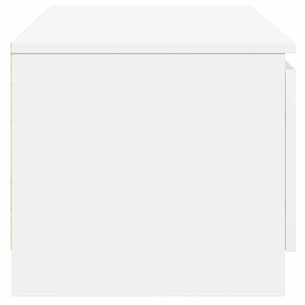tv-bord 140x40x35,5 cm konstrueret træ hvid