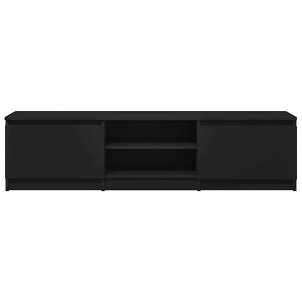 tv-bord 140x40x35,5 cm konstrueret træ sort