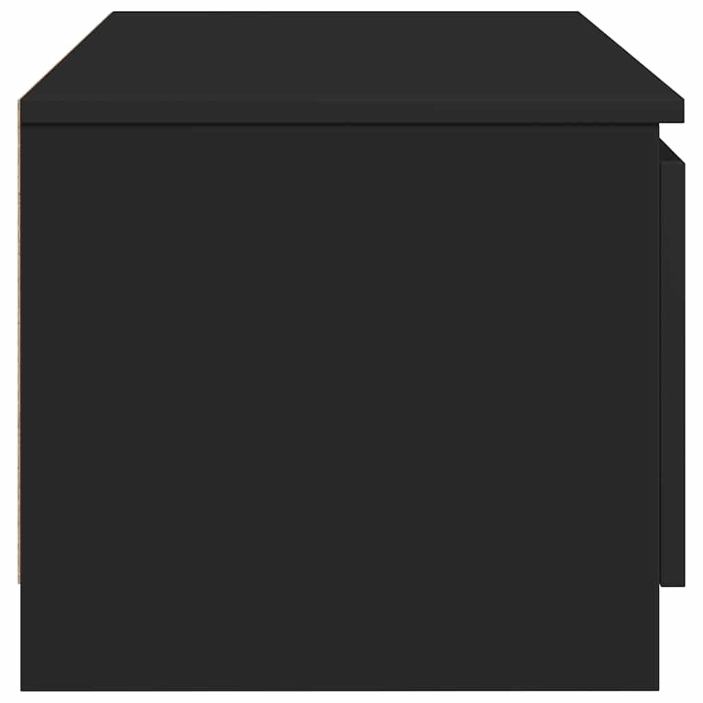tv-bord 140x40x35,5 cm konstrueret træ sort