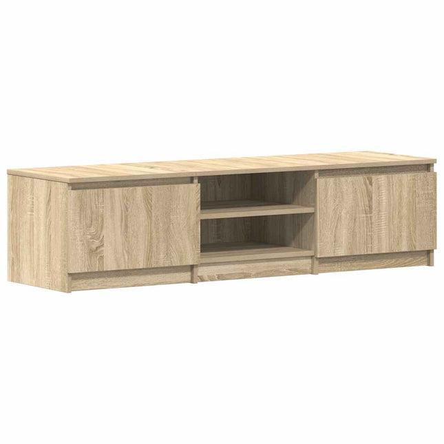 tv-bord 140x40x35,5 cm konstrueret træ sonoma-eg