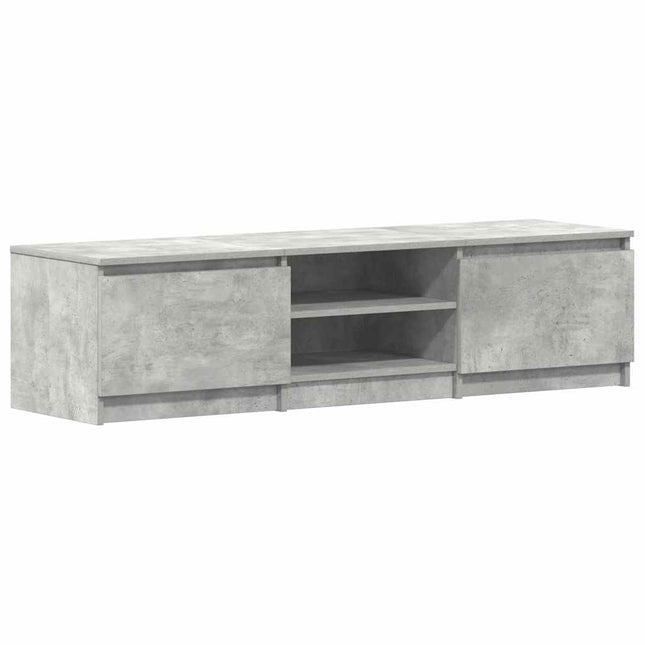 tv-bord 140x40x35,5 cm konstrueret træ betongrå
