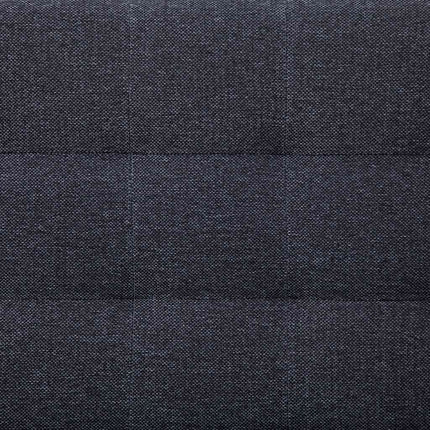 L-formet sovesofa mørkegrå polyester