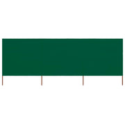 3-panels læsejl 400x160 cm stof grøn