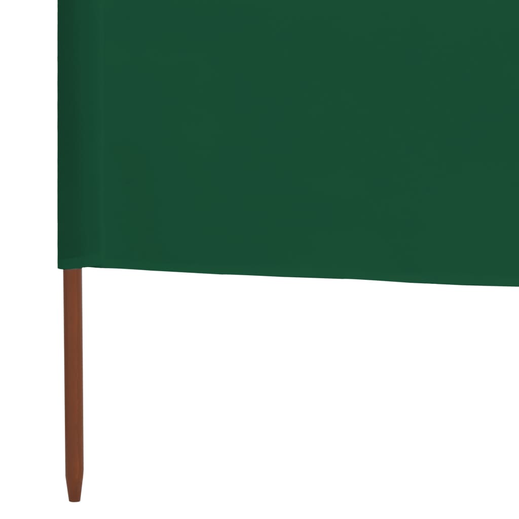 3-panels læsejl 400x160 cm stof grøn
