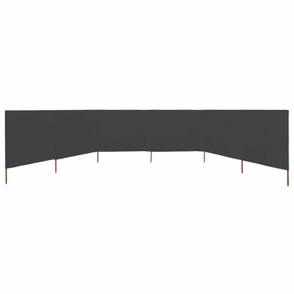 6-panels læsejl 800x120 cm stof antracitgrå