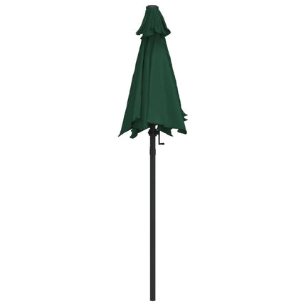 parasol 200x224 cm aluminium grøn