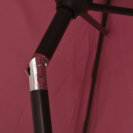 parasol 200x224 cm aluminium bordeaux