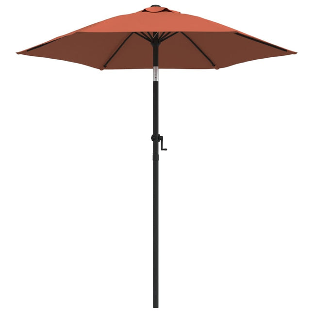 parasol 200x224 cm aluminium terracotta