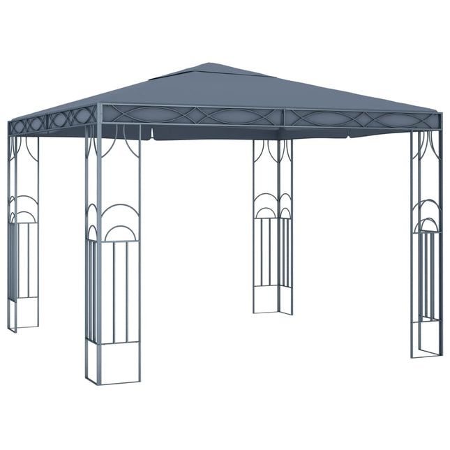 pavillon 300 x 300 cm antracitgrå