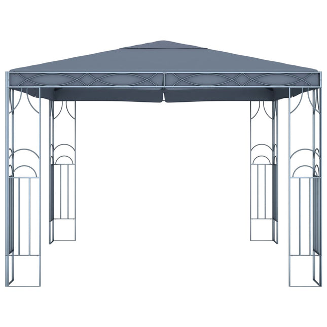 pavillon 300 x 300 cm antracitgrå