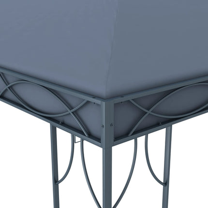 pavillon 300 x 300 cm antracitgrå