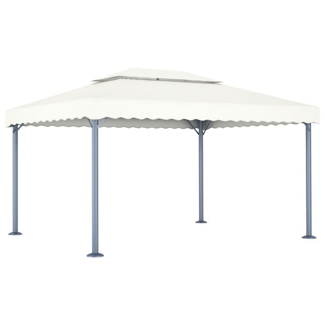 pavillon 400x300 cm aluminium cremefarvet