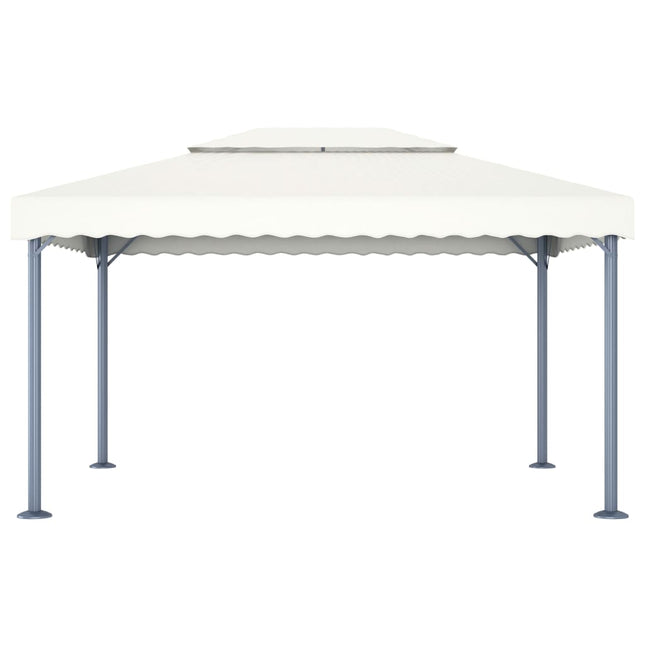pavillon 400x300 cm aluminium cremefarvet