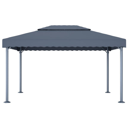 pavillon 400x300 cm aluminium antracitgrå