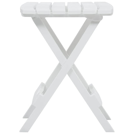 foldbart havebord 45,5 x 38,5 x 50 cm hvid