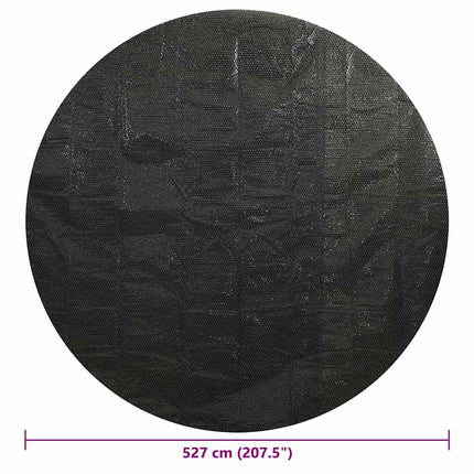 poolovertræk 527 cm PE sort