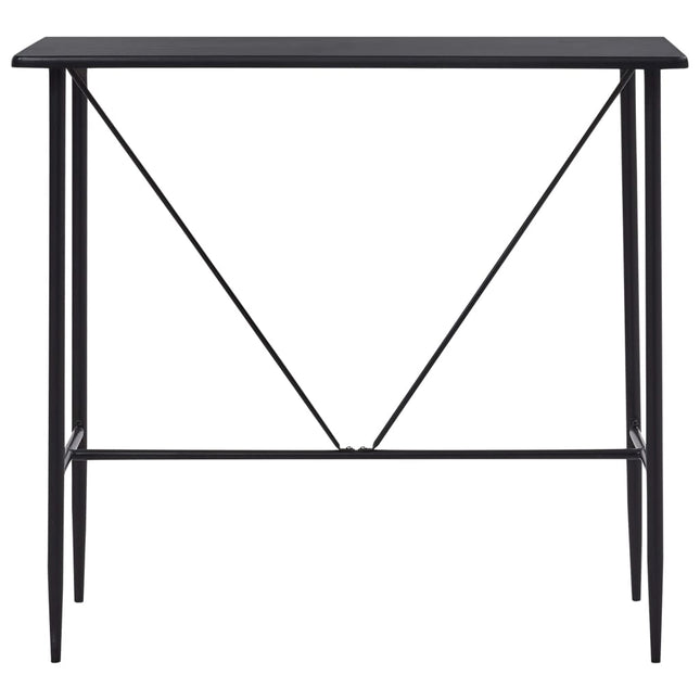 barbord 120 x 60 x 110 cm MDF sort