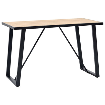spisebord 120 x 60 x 75 cm MDF egetræsfarve