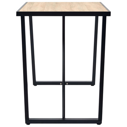 spisebord 120 x 60 x 75 cm MDF egetræsfarve
