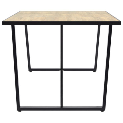 spisebord 200 x 100 x 75 cm MDF egetræsfarve