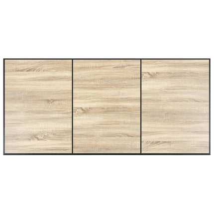 spisebord 200 x 100 x 75 cm MDF egetræsfarve