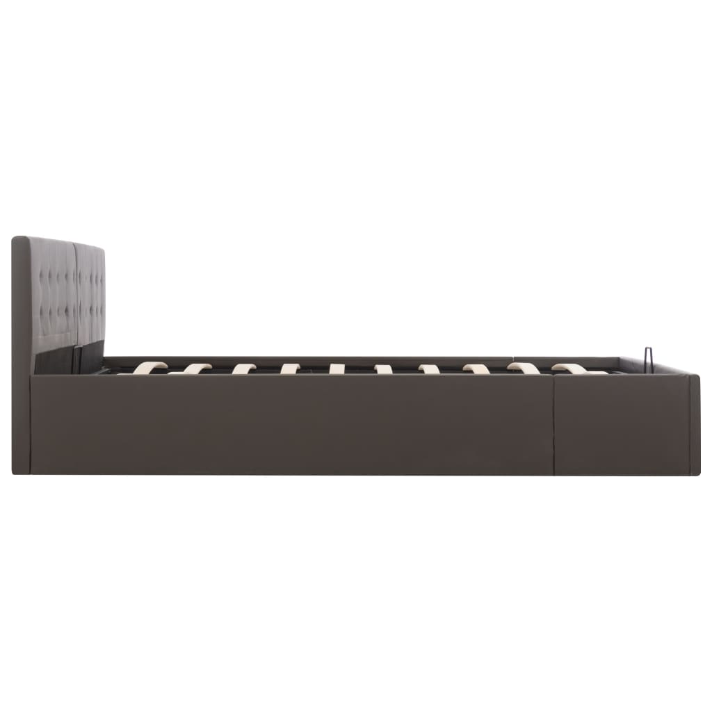 sengeramme uden madras med hydraulisk opbevaring 180x200cm grå