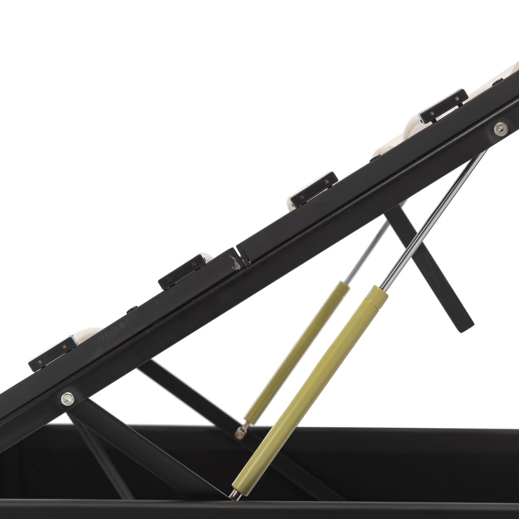 sengeramme uden madras med hydraulisk opbevaring 180x200cm grå