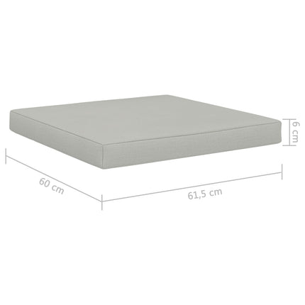 hynde til pallesofa 60x61,5x6 cm stof beige