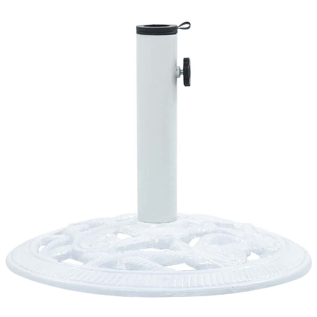 parasolfod 9 kg 40 cm støbejern hvid
