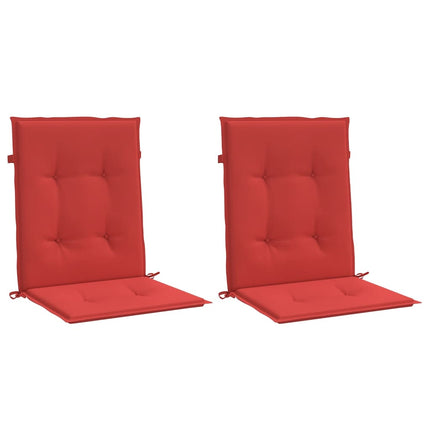 Have stol puder 2 stk. Rød 100 x 50 x 3 cm