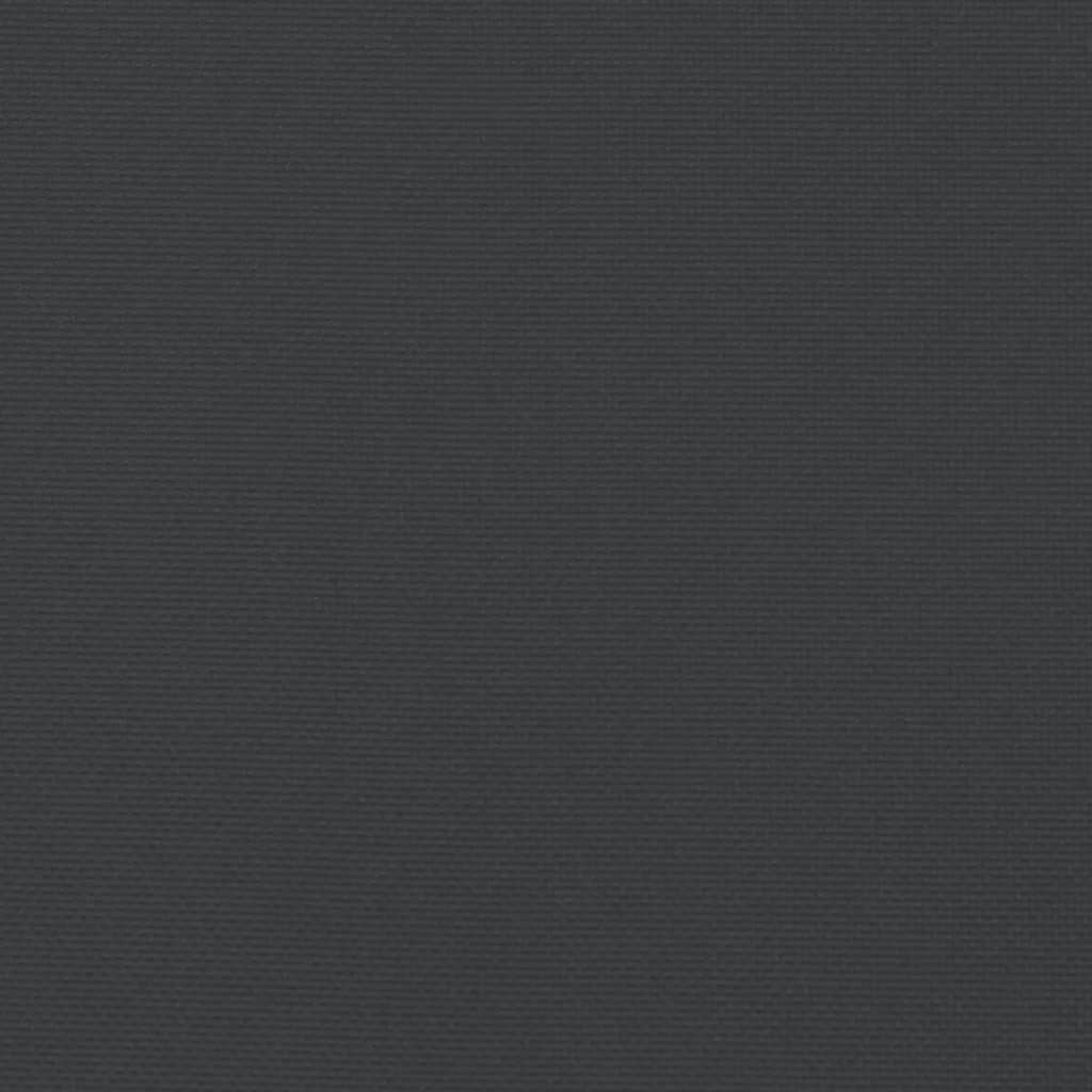 stolehynde m. lav ryg 4 stk. 100x50x3 cm oxfordstof sort