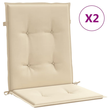 Have stol puder 2 stk. Beige 100 x 50 x 3 cm