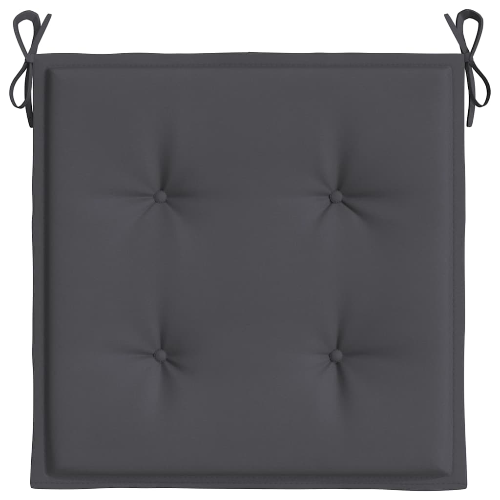 hynder til havestol 4 stk. 40x40x4 cm oxfordstof antracitgrå