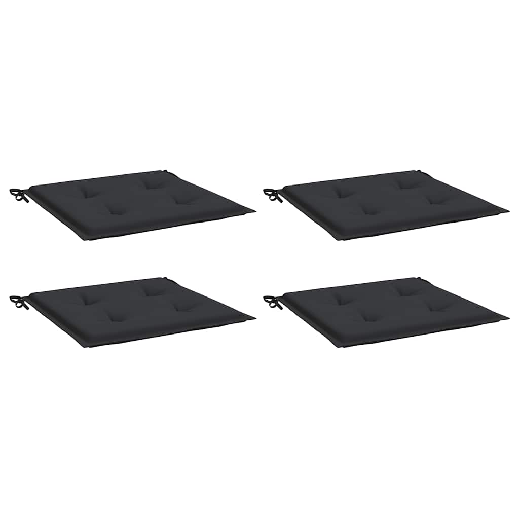 hynder til havestol 4 stk. 40x40x4 cm oxfordstof sort