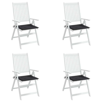 hynder til havestol 4 stk. 40x40x3 cm oxfordstof sort