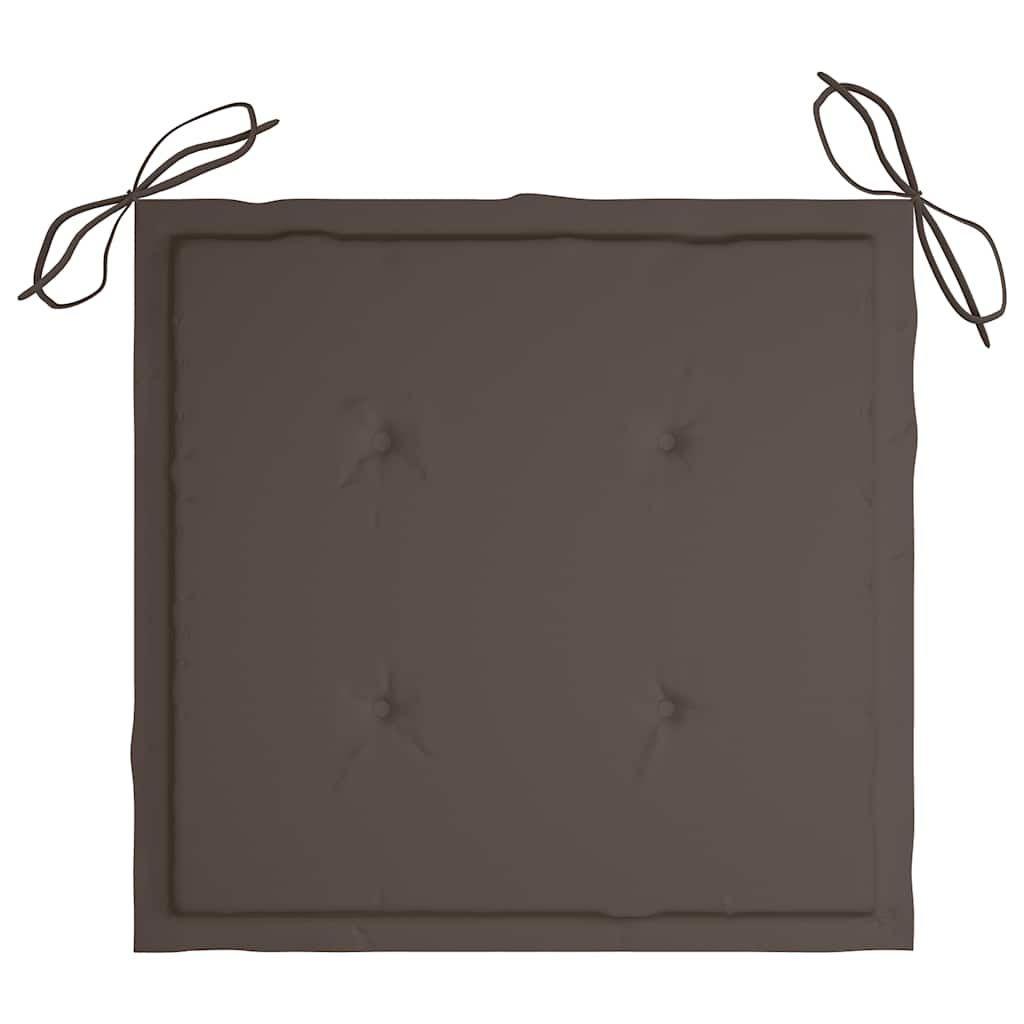 hynder til havestol 4 stk. 40x40x4 cm oxfordstof gråbrun