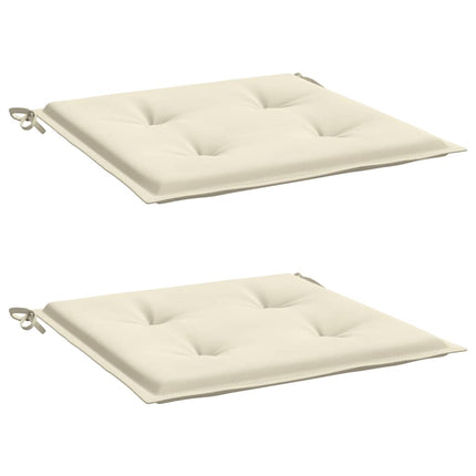 hynder til havestol 2 stk. 50x50x4 cm oxfordstof cremefarvet