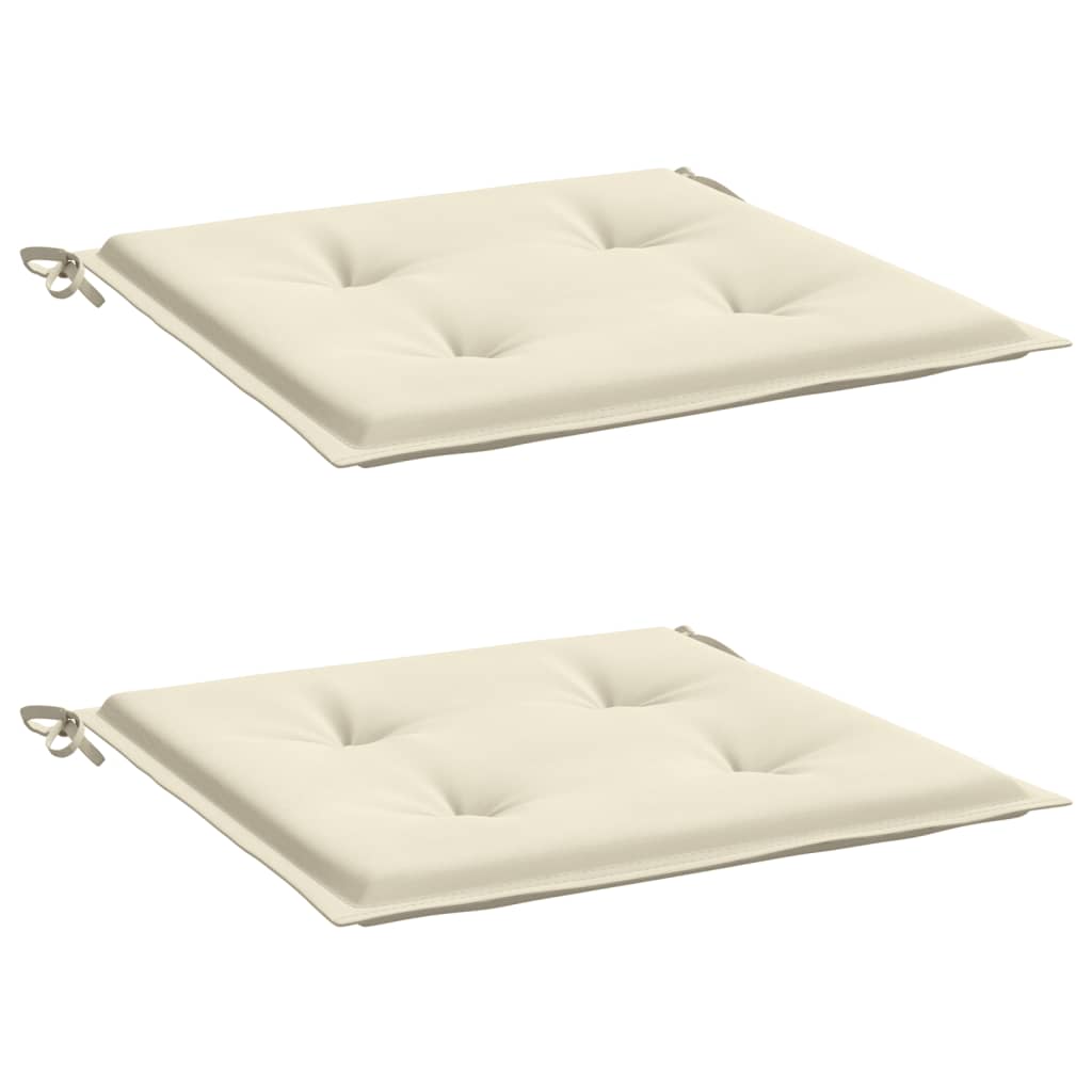 hynder til havestol 2 stk. 50x50x4 cm oxfordstof cremefarvet