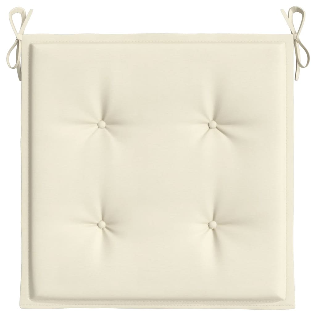 hynder til havestol 2 stk. 50x50x4 cm oxfordstof cremefarvet