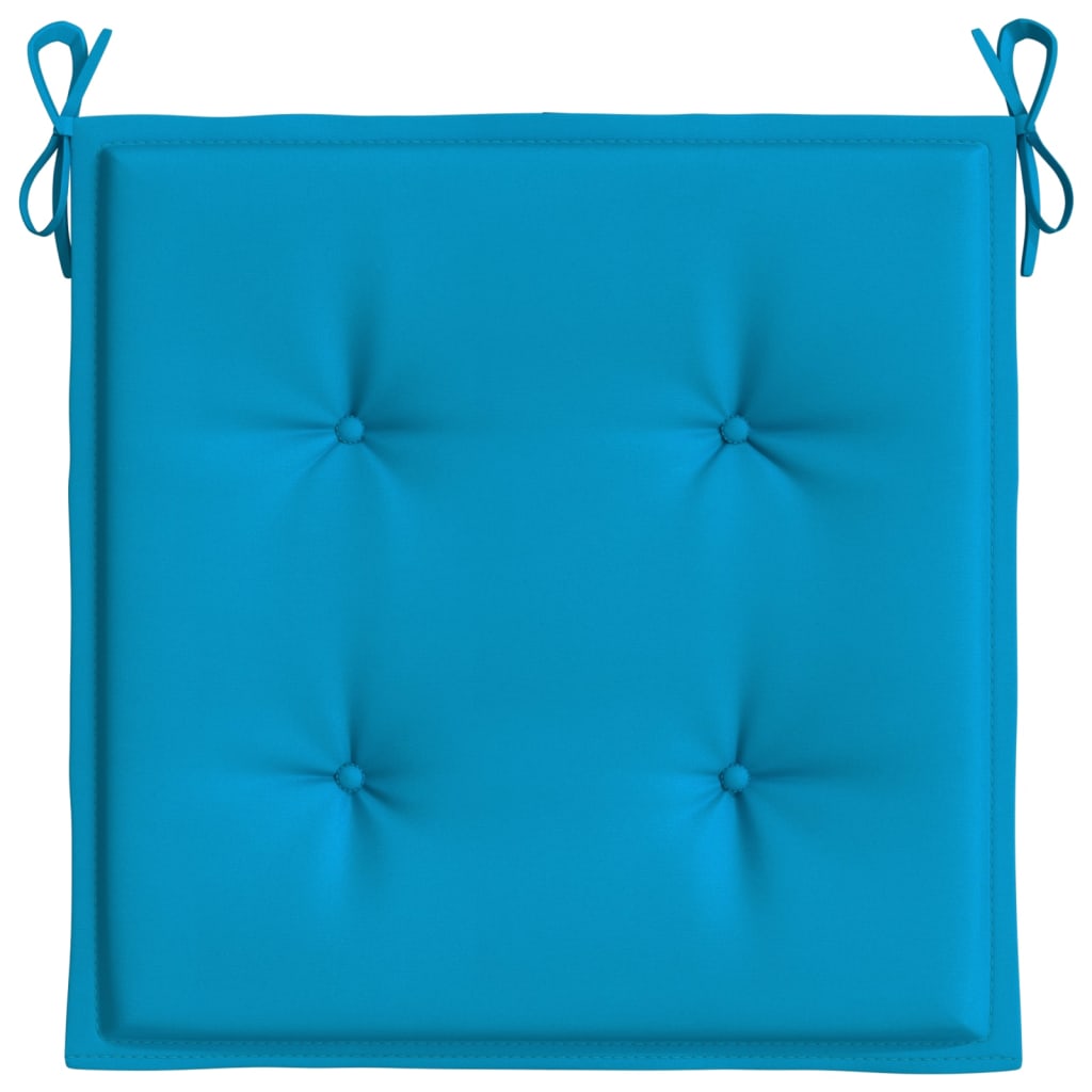 hynder til havestol 2 stk. 50x50x4 cm oxfordstof blå