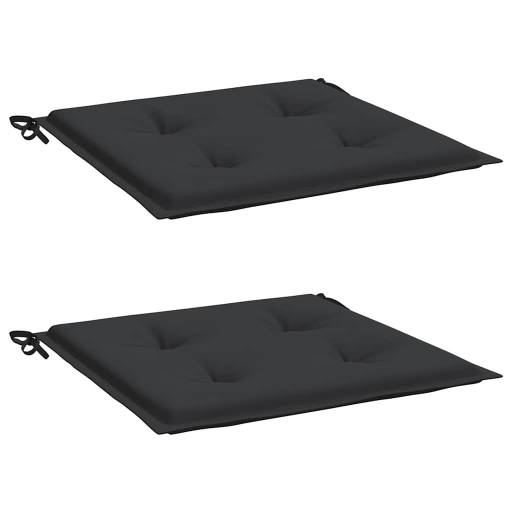 hynder til havestol 2 stk. 50x50x4 cm oxfordstof sort