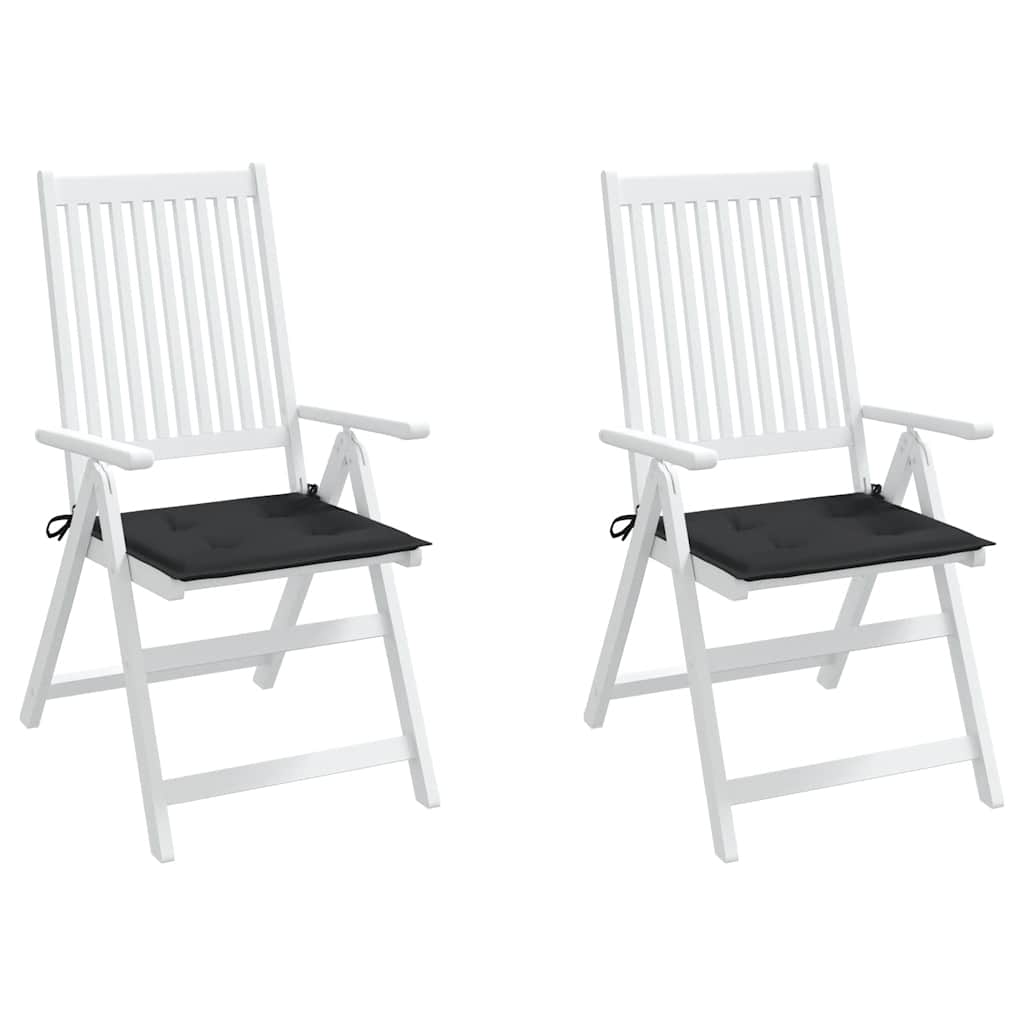 hynder til havestol 2 stk. 50x50x4 cm oxfordstof sort